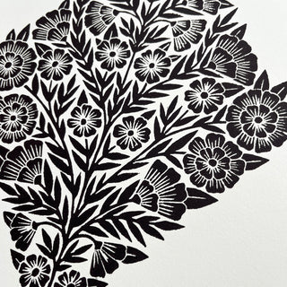 Hand Block Printed Art Print - No. 626