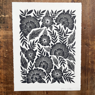 Hand Block Printed Art Print - No. 627