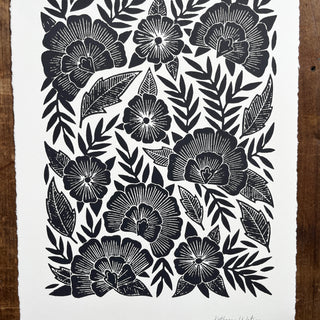 Hand Block Printed Art Print - No. 627
