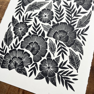 Hand Block Printed Art Print - No. 627