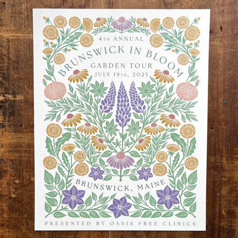 Brunswick in Bloom 2025 Poster - 11"x14"