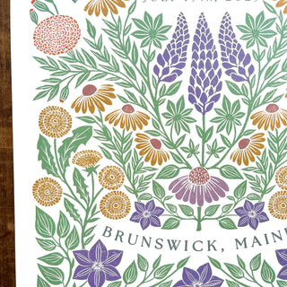 Brunswick in Bloom 2025 Poster - 11"x14"