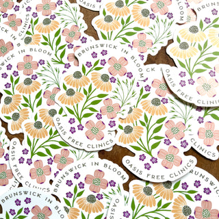 Brunswick in Bloom Sticker