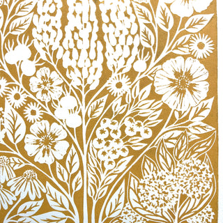 SECONDS : Hand Block Printed Art Print - No. 5750