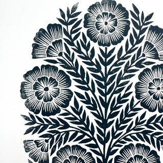 SECONDS : Hand Block Printed Art Print - No. 5753