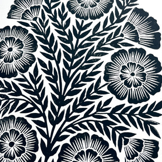 SECONDS : Hand Block Printed Art Print - No. 5753