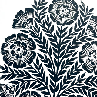 SECONDS : Hand Block Printed Art Print - No. 5754