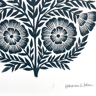 SECONDS : Hand Block Printed Art Print - No. 5755