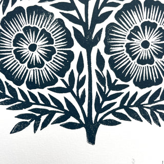 SECONDS : Hand Block Printed Art Print - No. 5755