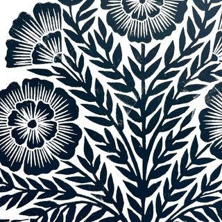 SECONDS : Hand Block Printed Art Print - No. 5755