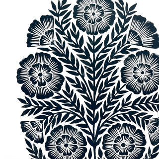SECONDS : Hand Block Printed Art Print - No. 5755
