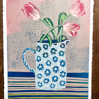 Violet's Test Reduction Print : Tulips No. 2