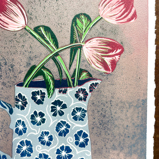 Violet's Test Reduction Print : Tulips No. 2