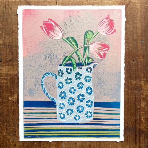 Violet's Test Reduction Print : Tulips No. 2