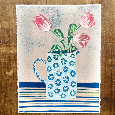 Violet's Test Reduction Print : Tulips No. 3