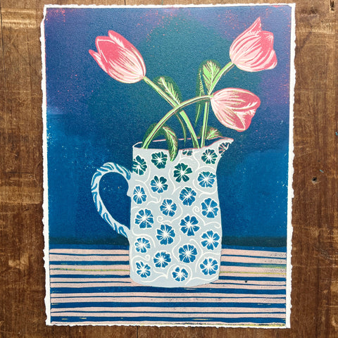 Violet's Test Reduction Print : Tulips No. 4