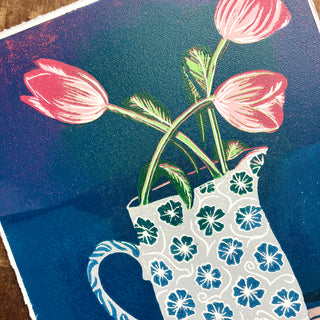 Violet's Test Reduction Print : Tulips No. 6