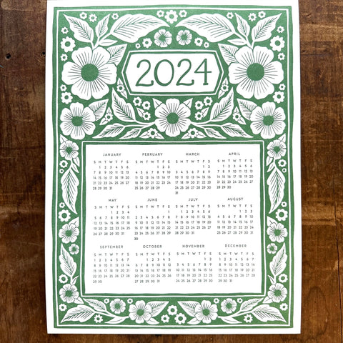 2024 Letterpress Calendar - LPC24