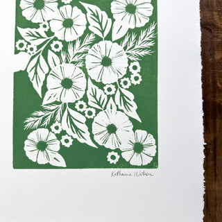 Hand Block Printed Art Print - No. 5293