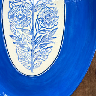 Hand Painted Ceramic Platter - No. 6056