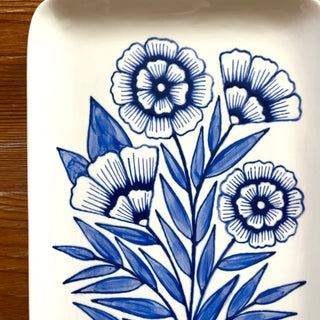 SECONDS : Hand Painted Ceramic Tray - No. 6012