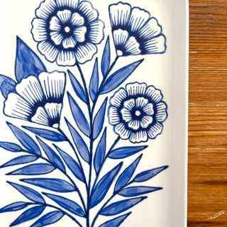 SECONDS : Hand Painted Ceramic Tray - No. 6012