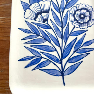 SECONDS : Hand Painted Ceramic Tray - No. 6012