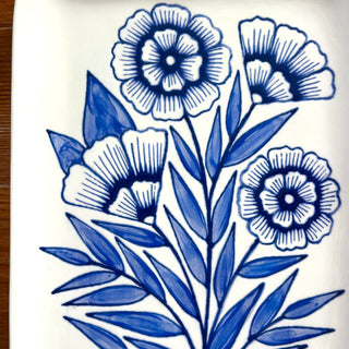 SECONDS : Hand Painted Ceramic Tray - No. 6012