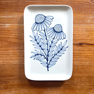 SECONDS : Hand Painted Ceramic Tray - No. 6014