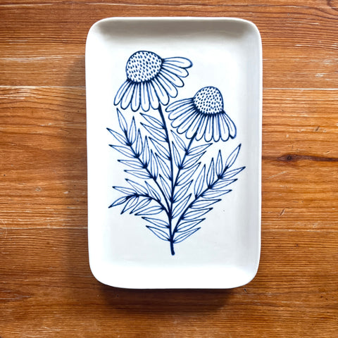 SECONDS : Hand Painted Ceramic Tray - No. 6014