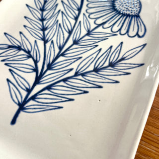 SECONDS : Hand Painted Ceramic Tray - No. 6014
