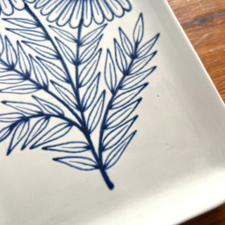 SECONDS : Hand Painted Ceramic Tray - No. 6014