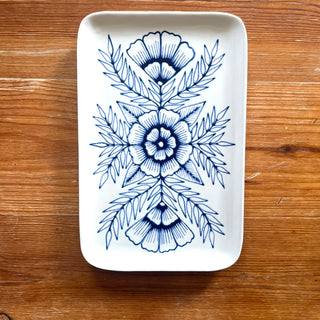 Hand Painted Ceramic Tray - No. 6015