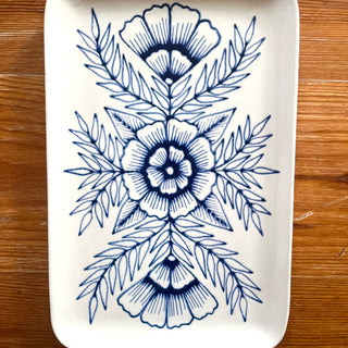 Hand Painted Ceramic Tray - No. 6015