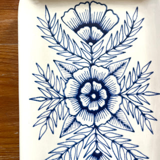 Hand Painted Ceramic Tray - No. 6015