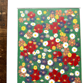 Hand Block Printed "Wildflower Meadow" Reduction Print - 5331