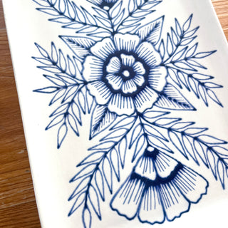 Hand Painted Ceramic Tray - No. 6015