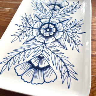 Hand Painted Ceramic Tray - No. 6015