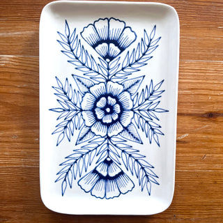 Hand Painted Ceramic Tray - No. 6015