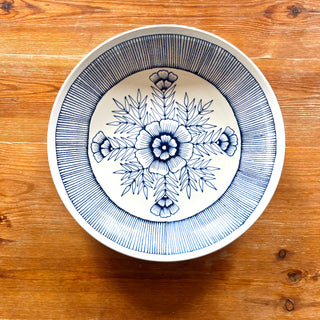 SECONDS : Hand Painted Large Ceramic Serving Dish - No. 6100
