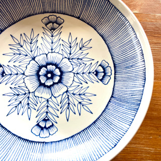 SECONDS : Hand Painted Large Ceramic Serving Dish - No. 6100