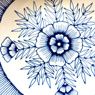SECONDS : Hand Painted Large Ceramic Serving Dish - No. 6100