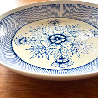 SECONDS : Hand Painted Large Ceramic Serving Dish - No. 6100