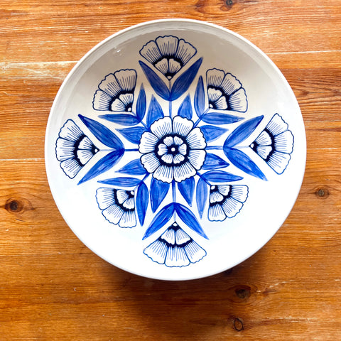 Hand Painted Large Ceramic Serving Dish - No. 6101