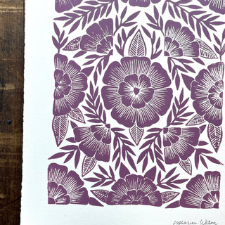 Hand Block Printed Art Print - No. 3122