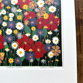 Hand Block Printed "Wildflower Meadow" Reduction Print - No. 6