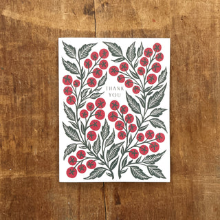 "Thank You," Greeting Card