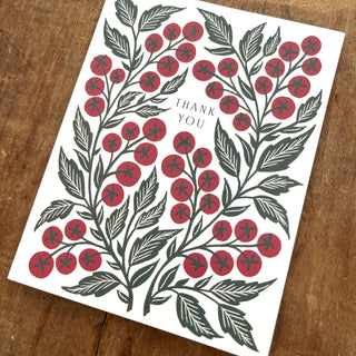 "Thank You," Greeting Card