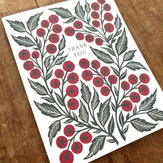 "Thank You," Greeting Card