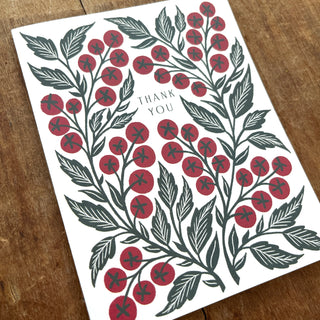 "Thank You," Greeting Card